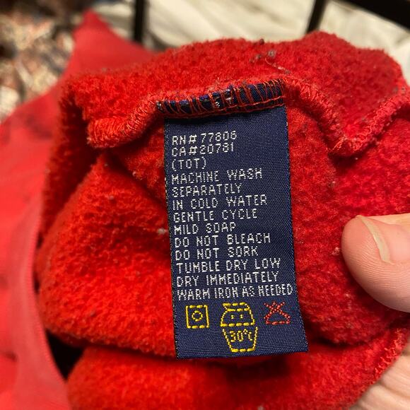 Vintage Tommy Hilfiger Red Crest Logo Sweatshirt Women’s Large 90s Y2K preppy - Picture 7 of 7